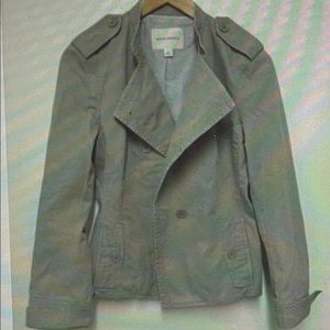 ISO Banana Republic Women's Gray Long Sleeve Button Front Jacket - size 4 or 6